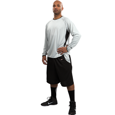 Shirts & Skins Basketball Hybrid "One Layer" Reversible L/S Shooting Shirt