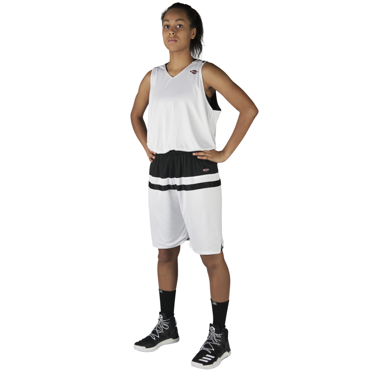 Shirts & Skins Black/White All-Star Reversible Basketball Uniform