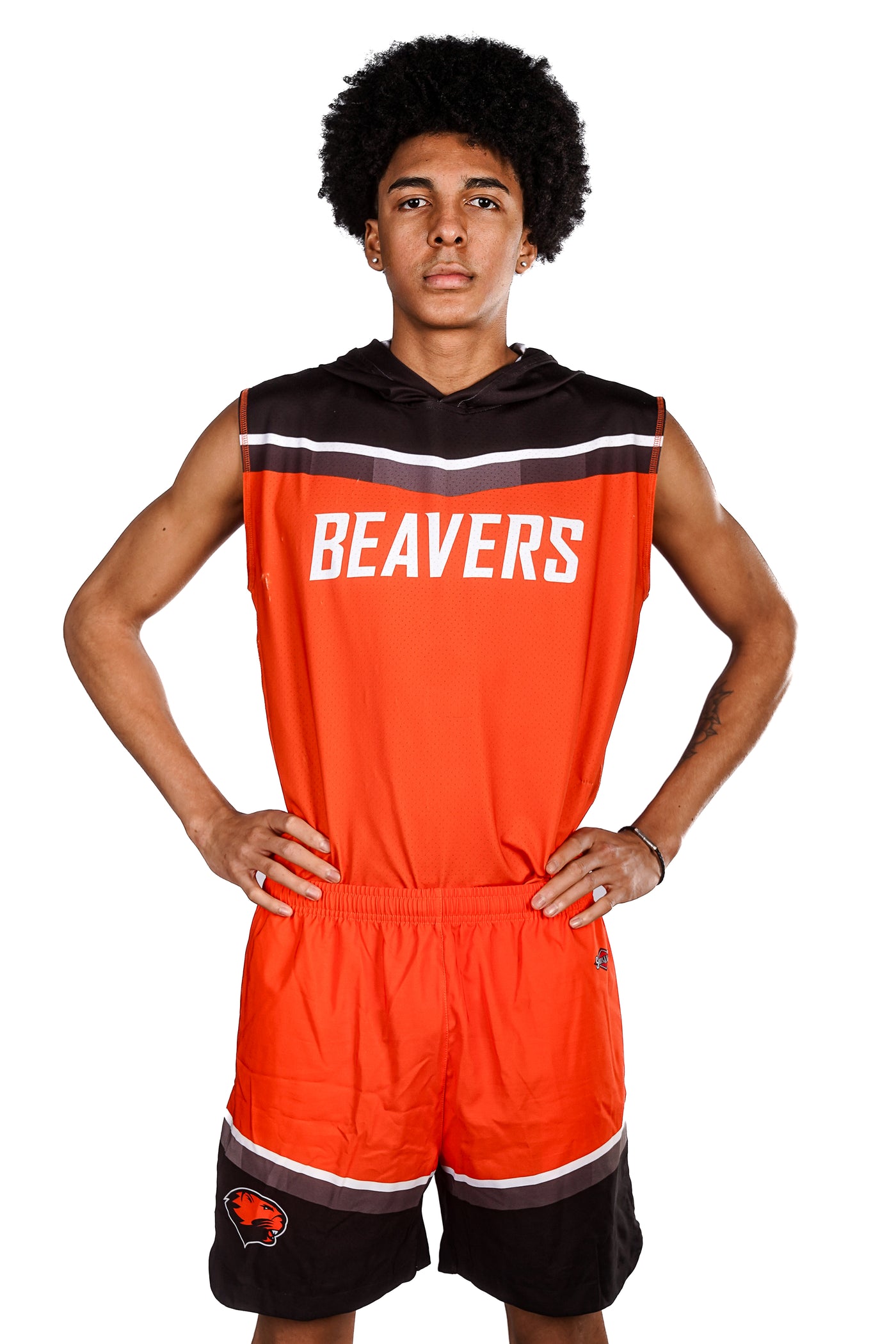 Shirts & Skins Basketball Custom Core Fusion Hooded Sleeveless Shirt Front