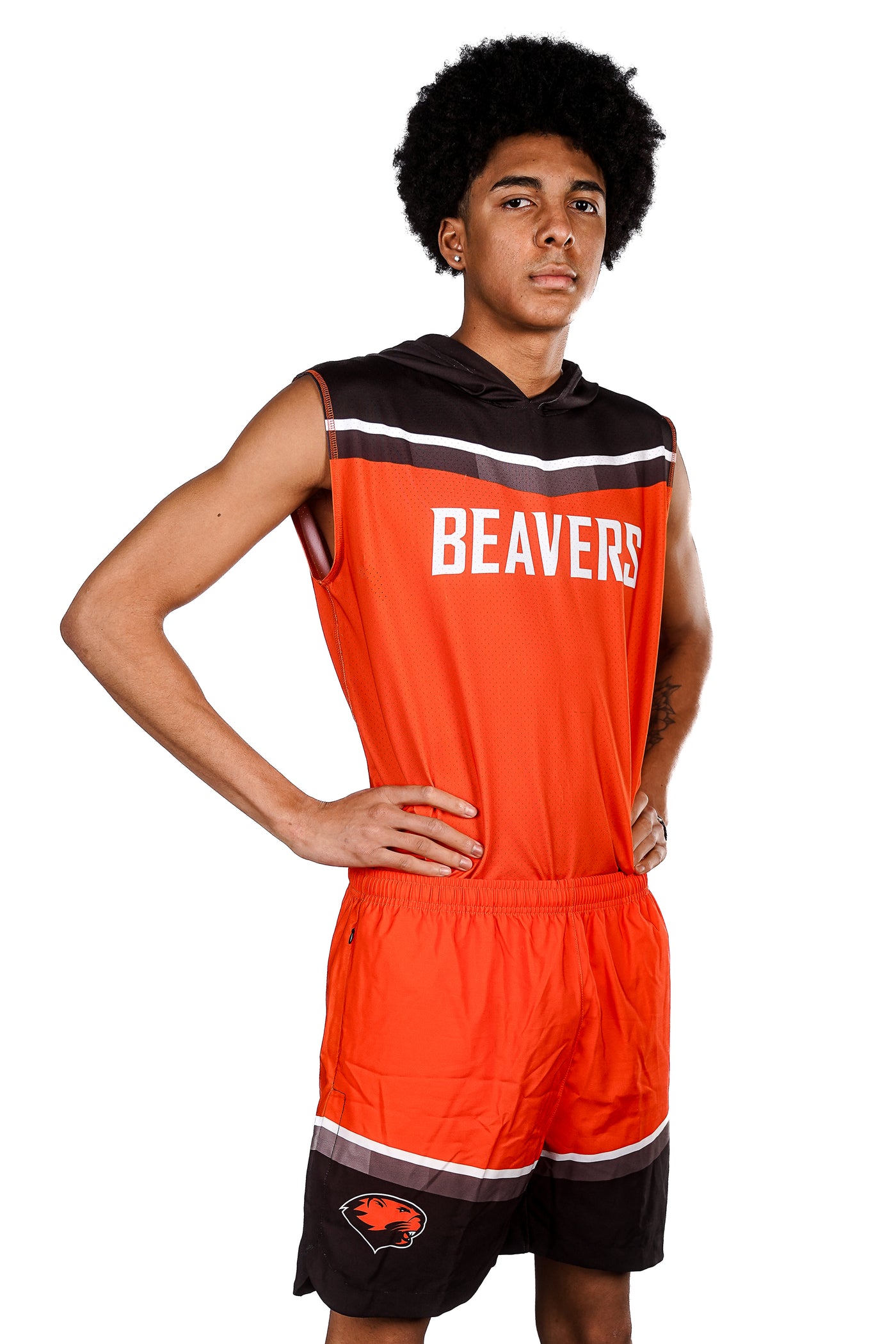 Shirts & Skins Basketball Custom Core Fusion Hooded Sleeveless Shirt Right Side
