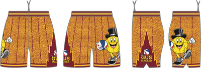 Macker Raptors Elephant Marching Pocketed Short