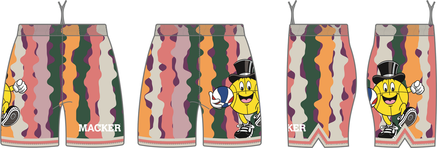 Macker Rugged Stripe Marching Pocketed Short