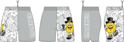 Macker Tropical Half & Half Pocketed Short