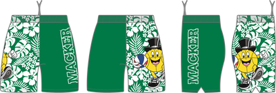 Macker Tropical Half & Half Pocketed Short