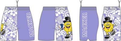 Macker Tropical Half & Half Pocketed Short