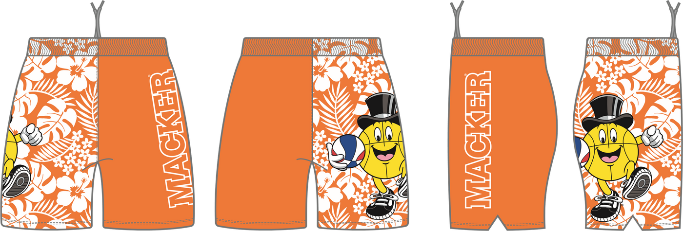 Macker Tropical Half & Half Pocketed Short