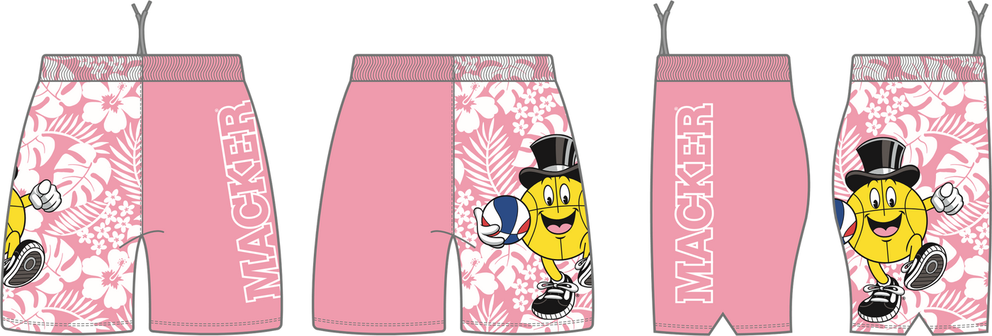 Macker Tropical Half & Half Pocketed Short