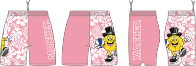 Macker Tropical Half & Half Pocketed Short