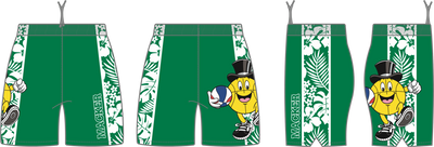 Macker Tropical Side Panel Pocketed Short