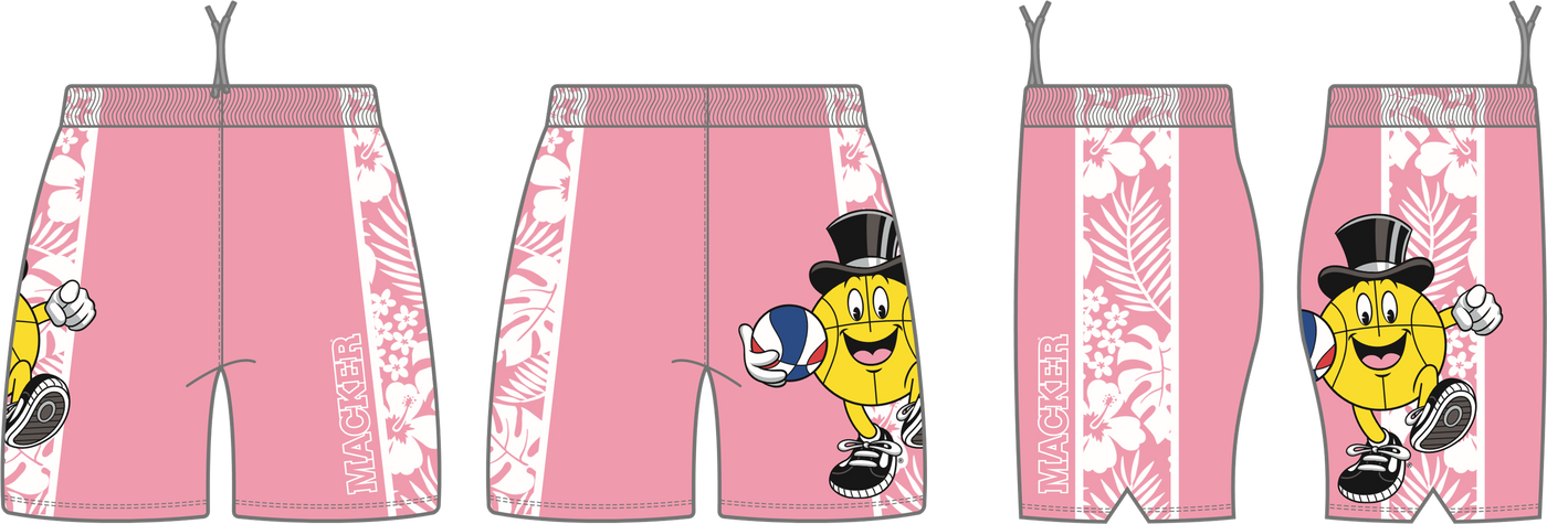 Macker Tropical Side Panel Pocketed Short