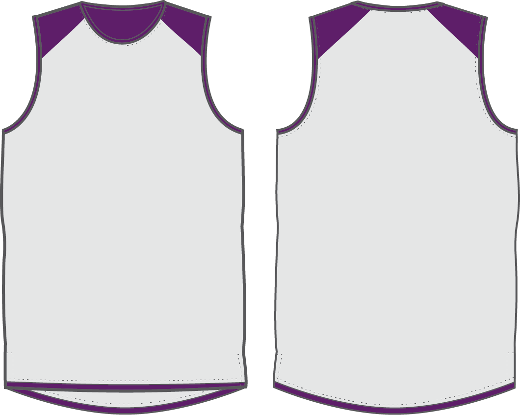 Shirts & Skins Purple/Off-White Hybrid Reversible Jersey