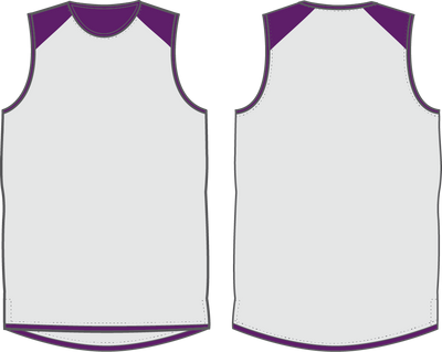 Shirts & Skins Purple/Off-White Hybrid Reversible Jersey