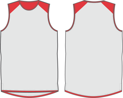  Shirts & Skins Scarlet/Off-White Hybrid Reversible Jersey