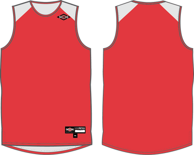 Shirts & Skins Scarlet/Off-White Hybrid Reversible Jersey