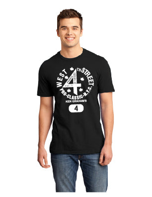 Black/White West 4th Street Tee