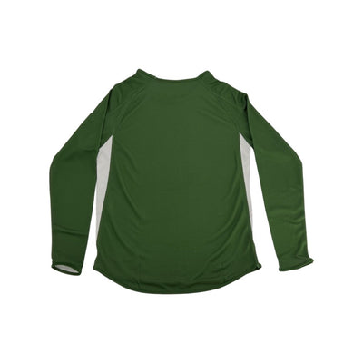 Shirts & Skins Basketball Dark Green/White Hybrid "One Layer" Reversible L/S Shooting Shirt