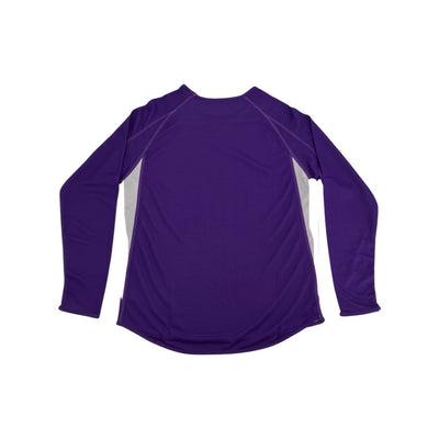 Shirts & Skins Basketball Purple/White Hybrid "One Layer" Reversible L/S Shooting Shirt