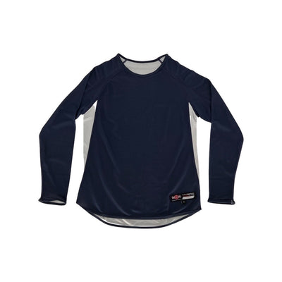 Shirts & Skins Basketball Navy/White Hybrid "One Layer" Reversible L/S Shooting Shirt
