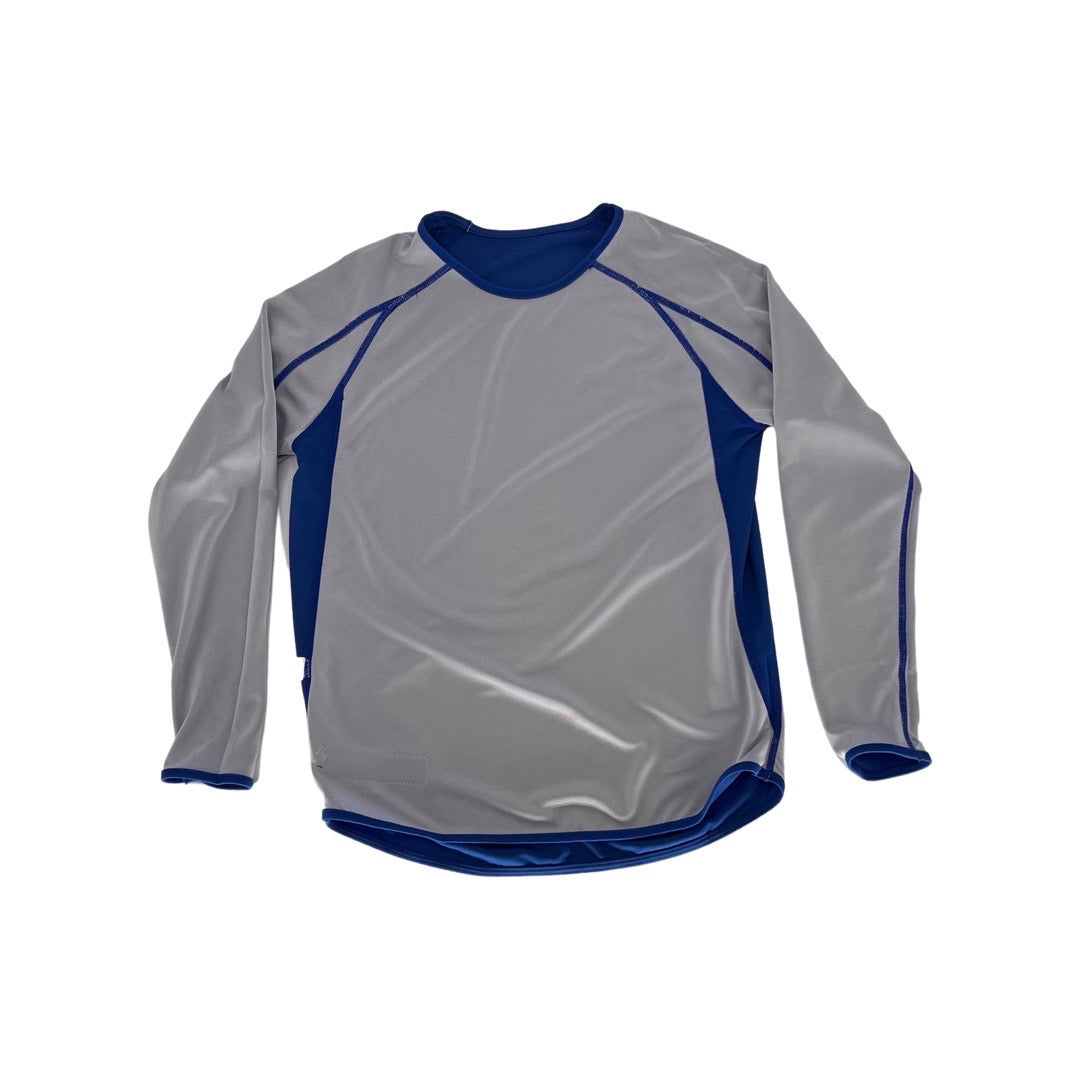 Shirts & Skins Basketball Royal/White Hybrid "One Layer" Reversible L/S Shooting Shirt