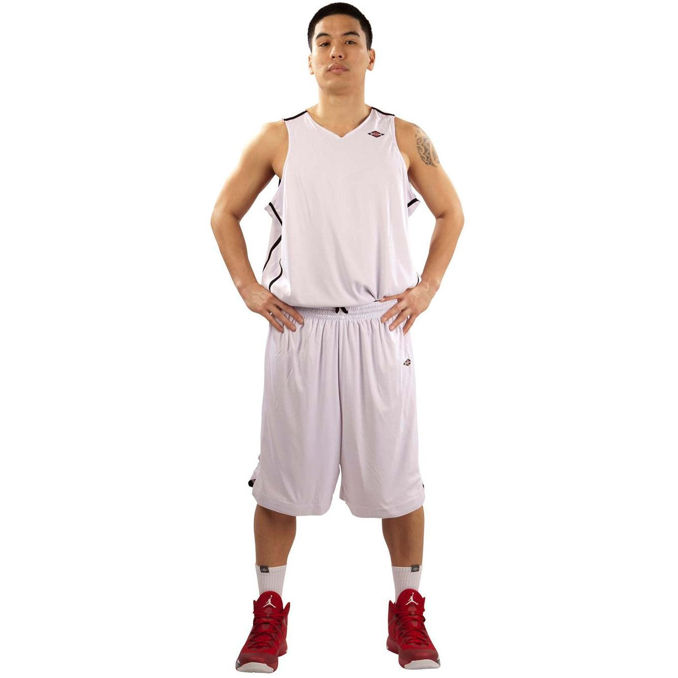 Shirts & Skins Black/White League Reversible Basketball Uniform