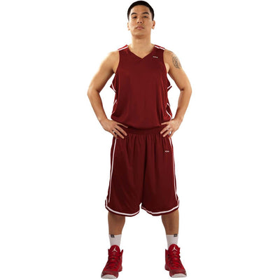 Shirts & Skins Cardinal/White League Reversible Basketball Uniform