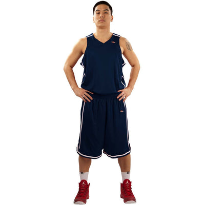 Shirts & Skins Navy/White League Reversible Basketball Uniform