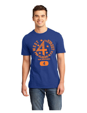 Royal /Orange West 4th Street Tee